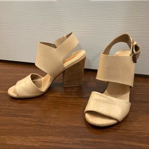 Marsèll nude leather stacked block heel sandals 36.5